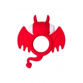 Красное эрекционное кольцо на пенис JOS COCKY DEVIL - JOS - в Новокузнецке купить с доставкой