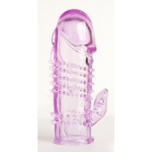 Фиолетовая насадка с коготком и шипами - 13 см. - Toyfa Basic - в Новокузнецке купить с доставкой