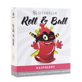 Стимулирующий презерватив-насадка Roll   Ball Raspberry - Sitabella - купить с доставкой в Новокузнецке