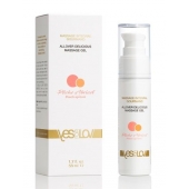 Универсальный массажный гель-смазка Allover Delicious Massage Gel с ароматом персика и аброкоса - 50 мл. - YESforLOV - купить с доставкой в Новокузнецке