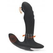 Черный вибромассажер простаты с функцией римминга Plug with Perineum Stimulator - 16,6 см. - Orion - в Новокузнецке купить с доставкой