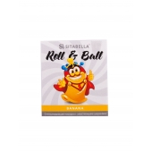 Стимулирующий презерватив-насадка Roll   Ball Banana - Sitabella - купить с доставкой в Новокузнецке