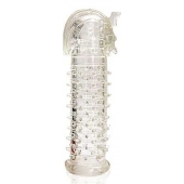 Закрытая прозрачная насадка на пенис Crystal Sleeve Faraon - 13,5 см. - Erowoman-Eroman - в Новокузнецке купить с доставкой