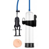 Прозрачная вакуумная вибропомпа Sex Expert с насадкой-вагиной - Sex Expert - в Новокузнецке купить с доставкой