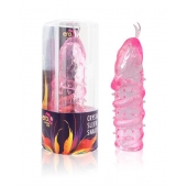 Закрытая рельефная насадка Crystal sleeve snakes в виде змеи с усиками - 14 см. - Erowoman-Eroman - в Новокузнецке купить с доставкой