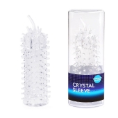 Закрытая рельефная насадка Crystal sleeve с усиками - 12 см. - Erowoman-Eroman - в Новокузнецке купить с доставкой