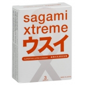 Ультратонкие презервативы Sagami Xtreme SUPERTHIN - 3 шт. - Sagami - купить с доставкой в Новокузнецке