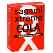 Ароматизированные презервативы Sagami Xtreme COLA - 3 шт. - Sagami - купить с доставкой в Новокузнецке