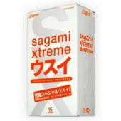 Ультратонкие презервативы Sagami Xtreme SUPERTHIN - 15 шт. - Sagami - купить с доставкой в Новокузнецке