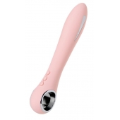 Розовый силиконовый вибратор с электростимуляцией GALVANI VIBE - 21 см. - ToyFa - купить с доставкой в Новокузнецке