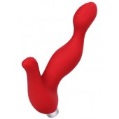 Красный силиконовый вибростимулятор простаты Proman - 12,5 см. - ToyFa - в Новокузнецке купить с доставкой