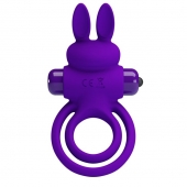 Фиолетовое эрекционное кольцо с вибростимуляцией клитора Vibrant Penis Ring III - Baile - в Новокузнецке купить с доставкой