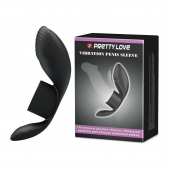 Черное кольцо на пенис с вибрацией Vibration Penis Sleeve - Baile - в Новокузнецке купить с доставкой
