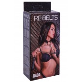 Черный поводок и чокер с кольцом Rada - Rebelts - купить с доставкой в Новокузнецке