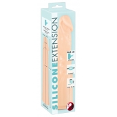 Телесная насадка-удлинитель Silicone Extension - 19 см. - Orion - в Новокузнецке купить с доставкой