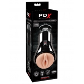 Телесный вибромастурбатор-вагина Cock Compressor Vibrating Stroker - Pipedream - в Новокузнецке купить с доставкой