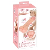 Телесная насадка-мастурбатор 2-in-1 Extension Masturbator - 21 см. - Orion - в Новокузнецке купить с доставкой