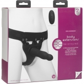 Черный полый вибрострапон Body Extensions BE Aroused - 17,78 см. - Doc Johnson - купить с доставкой в Новокузнецке