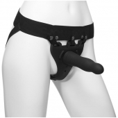 Черный полый вибрострапон Body Extensions BE Aroused - 17,78 см. - Doc Johnson - купить с доставкой в Новокузнецке