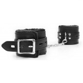 Черные оковы на металлических карабинах - Notabu - купить с доставкой в Новокузнецке