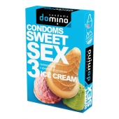 Презервативы для орального секса DOMINO Sweet Sex с ароматом мороженого - 3 шт. - Domino - купить с доставкой в Новокузнецке