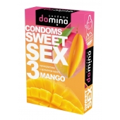 Презервативы для орального секса DOMINO Sweet Sex с ароматом манго - 3 шт. - Domino - купить с доставкой в Новокузнецке