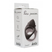 Черное эрекционное виброкольцо Pure Passion Sunset - Lola Games - в Новокузнецке купить с доставкой