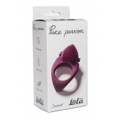 Бордовое эрекционное виброкольцо Pure Passion Sunset - Lola Games - в Новокузнецке купить с доставкой