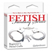 Металлические наручники Beginner s Metal Cuffs - Pipedream - купить с доставкой в Новокузнецке