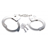 Металлические наручники Beginner s Metal Cuffs - Pipedream - купить с доставкой в Новокузнецке