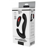 Черный вибромассажер простаты SWIRLING P-PLEASER - Dream Toys - в Новокузнецке купить с доставкой