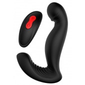 Черный вибромассажер простаты SWIRLING P-PLEASER - Dream Toys - в Новокузнецке купить с доставкой