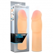 Телесная насадка-удлинитель на пенис PERFORMANCE 1.5INCH COCK XTENDER - 16 см. - Blush Novelties - в Новокузнецке купить с доставкой
