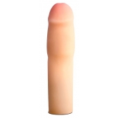 Телесная насадка-удлинитель на пенис PERFORMANCE 1.5INCH COCK XTENDER - 16 см. - Blush Novelties - в Новокузнецке купить с доставкой