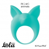 Зеленое эрекционное кольцо Kitten Kyle - Lola Games - в Новокузнецке купить с доставкой