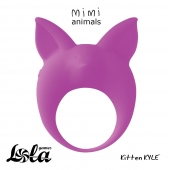 Фиолетовое эрекционное кольцо Kitten Kyle - Lola Games - в Новокузнецке купить с доставкой