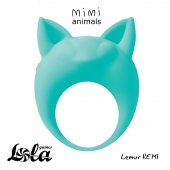 Зеленое эрекционное кольцо Lemur Remi - Lola Games - в Новокузнецке купить с доставкой