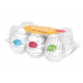 Набор из 6 мастурбаторов Tenga EGG Easy Beat с различным рельефом - Tenga - в Новокузнецке купить с доставкой