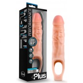 Телесный реалистичный фаллоудлинитель 9 Inch Silicone Cock Sheath Penis Extender - 22,86 см. - Blush Novelties - в Новокузнецке купить с доставкой