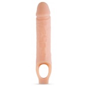 Телесный реалистичный фаллоудлинитель 10 Inch Silicone Cock Sheath Penis Extender - 25,4 см. - Blush Novelties - в Новокузнецке купить с доставкой