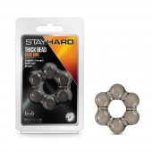 Дымчатое эрекционное кольцо Stay Hard Thick Bead Cock Ring - Blush Novelties - в Новокузнецке купить с доставкой