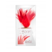 Красный перьевой тиклер Plume - 23 см. - Lola Lingerie - купить с доставкой в Новокузнецке