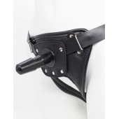 Черный пояс для насадок CLASS STRAP Restyling - LOVETOY (А-Полимер) - купить с доставкой в Новокузнецке
