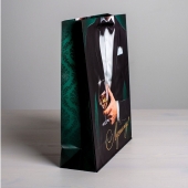 Бумажный пакет «Лучшему!» - 23 х 27 см. - Сима-Ленд - купить с доставкой в Новокузнецке