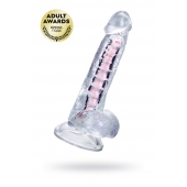 Прозрачный гибкий фаллоимитатор Paret - 18 см. - A-toys купить с доставкой в интернет-магазине Orgasmix в Новокузнецке Прозрачный гибкий фаллоимитатор Paret - 18 см. - A-toys