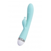 Мятный вибратор-кролик Iris - 22 см. - ToyFa купить в Новокузнецке с доставкой в Orgasmix.ru Мятный вибратор-кролик Iris - 22 см. - ToyFa