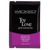 Лубрикант на водной основе для использования с игрушками WICKED Toy Love - 3 мл. - Wicked - купить с доставкой в Новокузнецке