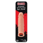 Телесная насадка EXTENDER WITH BALL STRAP 6.5 - 17 см. - Dream Toys - в Новокузнецке купить с доставкой