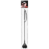 Черный стек с наконечником-сердечком - 54 см. - Notabu - купить с доставкой в Новокузнецке Черный стек с наконечником-сердечком - 54 см. - Notabu - купить с доставкой в Новокузнецке