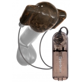 Дымчатый вибростимулятор головки пениса Dual Vibrating Head Teaser - Pipedream - в Новокузнецке купить с доставкой